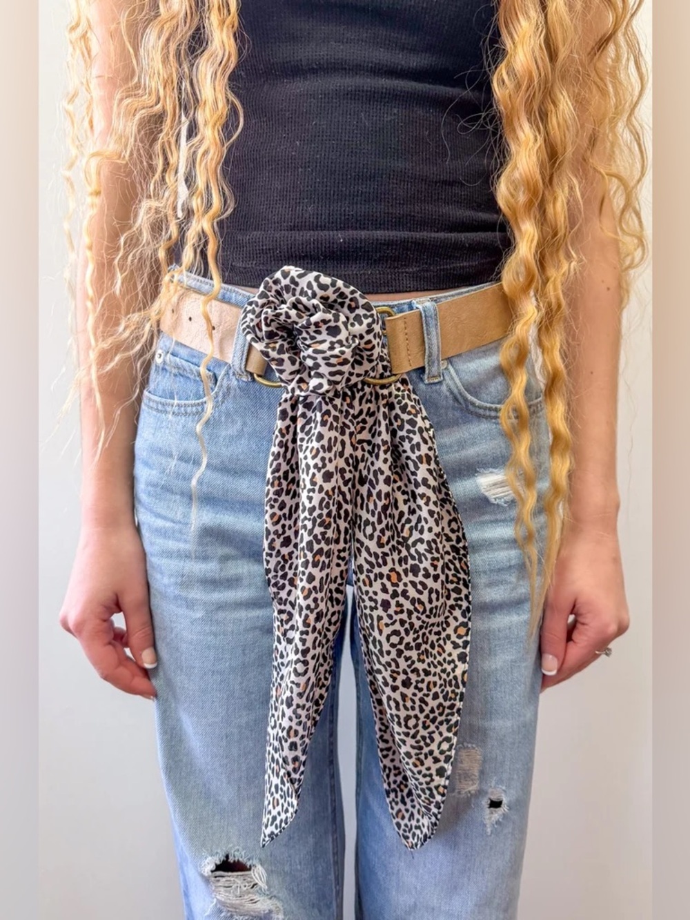 Dylan Designs  Patterned Silk Scarf Belt